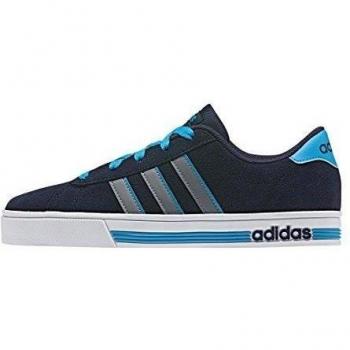 adidas Daily Team K Zapatillas de deporte exterior, Unisex infantil, Azul Marino / Gris / Azul, 35 1/3