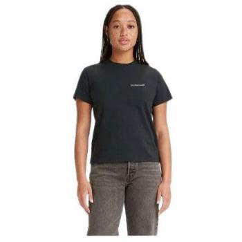 Camiseta Levi's Graphic Classic Manga Corta Negra para Mujer - Talla XS