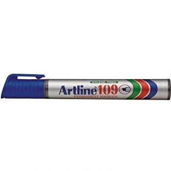 Rotulador artline marcador permanente 109 azul punta biselada