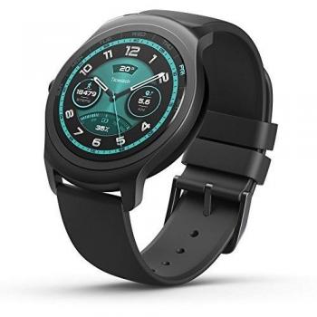 Mobvoi Ticwatch 2 Active 42mm Charcoal Smart Fitness Watch - Ultra Light, Silky Smooth, Wi-Fi Compatible with Android and iOS