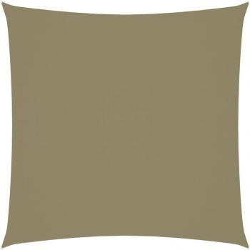 Toldo de vela cuadrado tela Oxford beige 4x4 m.