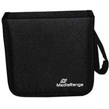 MediaRange BOX50 Funda Cartera 24discos Negro Funda para Discos ópticos - Fundas para Discos ópticos