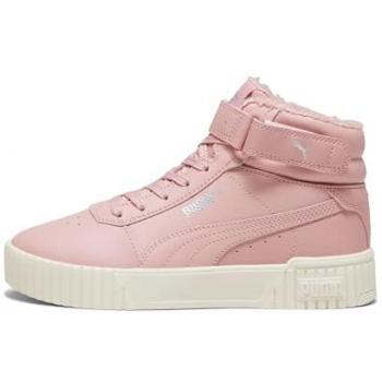 Zapatillas Juveniles Puma Carina 2.0 Mid WTR con Velcro, Rosa, Unisex