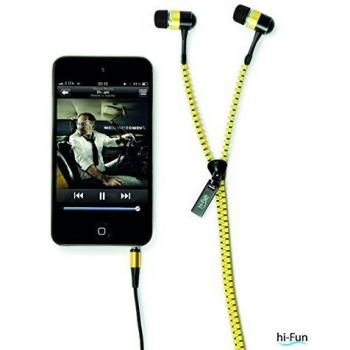 hi-Fun hi-Zip Amarillo Intraaural Dentro de oído auricular - Auriculares