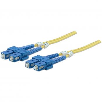 Cable de fibra óptica Duplex SC-SC 9/125µm OS2, LSOH, 3mm, 5m, amarillo