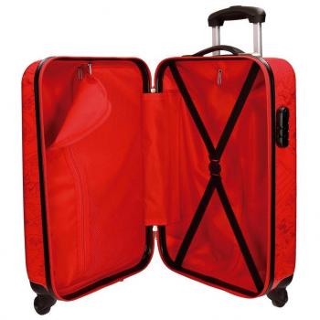 Disney Hello Mickey Equipaje Infantil, 68 cm, 97 Litros, Rojo