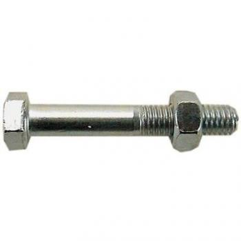 Gfd - Tornillo hexagonal m6x20 din931/34 rosca 6,8 zinc/ado blanco