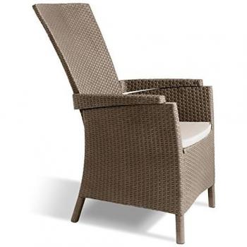 Keter Vermont - Silla de jardín, color capuchino