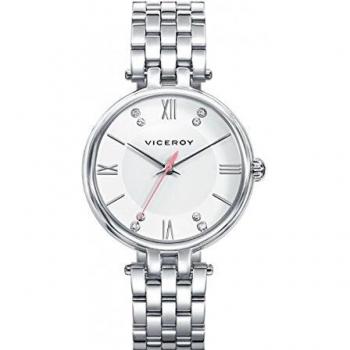 Viceroy Reloj Analógico para Mujer de Cuarzo con Correa en Acero Inoxidable 461092-03