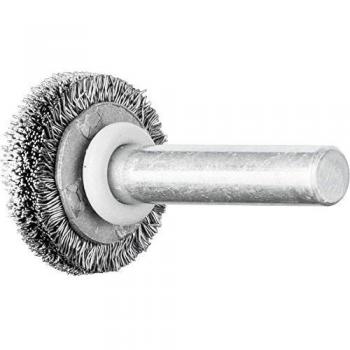 Cepillo Redondo PFERD RBU 2004/6 ST 0,20 mm - Acero, Ø20x4 mm, Vástago Ø6 mm, Paquete de 10 unidades