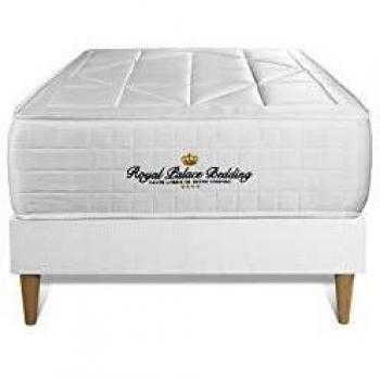 Colchón y base 90x190 cm - Windsor con resortes ensachados y memoria de forma - 26 cm - Equilibrado - base blanca