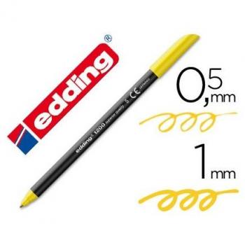 Rotulador Edding Punta Fibra 1200 Amarillo N.5 - Punta Redonda 0.5 mm
