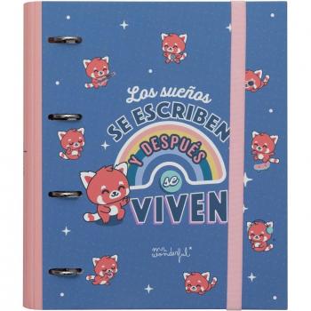 Carpeta con anillas Mr.Wonderful: Los sueños se escriben y después se viven