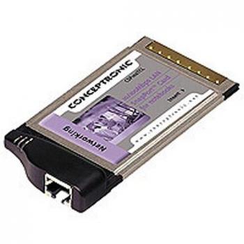 Conceptronic CSP100TCL - Tarjeta de red alámbrico, Negro/Plateado