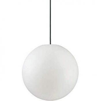 Lámpara colgante blanca SOLE 1 bombilla, pequeña lámpara colgante de techo para exteriores, blanca, IP44, E27 - Ideal Lux