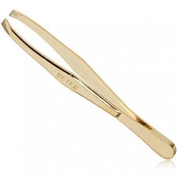 Beter Elite Golden Straight Tip Tweezers