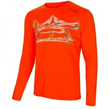 Trangoworld Across The Glacier Long Camiseta, Hombre, Naranja, L