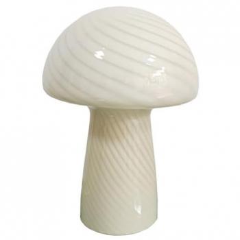 Lámpara de mesa Home ESPRIT Blanco Cristal 25 x 25 x 32 cm