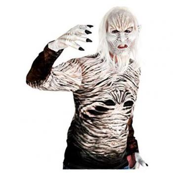 Manos de látex para caminante Halloween - Talla única, color blanco