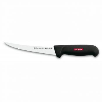 Cuchillo Profesional Deshuesador Flexible Curvo 15 cm Microban - 3 Claveles Proflex