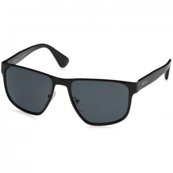 PRADA Women's 0Pr54Ss 7Ax5Z1 59 Sunglasses, Black/Polargrey
