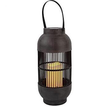 7H SEVENON Farol Solar LED Exterior Tubular Marrón 3000K Hogar, Regular