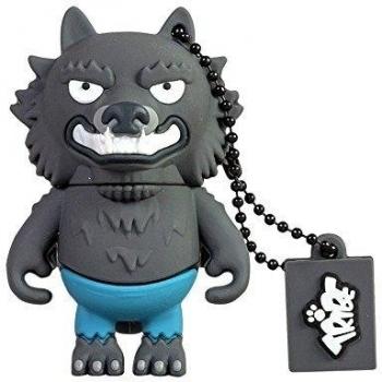 Tribe Scary Pendrive - Memoria USB Flash Drive 2.0, de goma, de 8 GB con llavero, diseño Warewolf