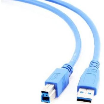 Gembird 3m USB 3.0 A to B Cable - Blue, High-Speed Data Transfer (5000Mbit/s)