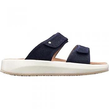Sandalia Mujer Joya Vienna II - Cuero Auténtico - Sandalias Planas Talla 37 Color Dark Blue