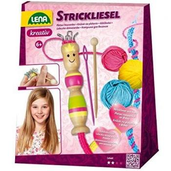 Kit de Bricolaje Strickliesel para Niños a Partir de 6 Años - Set Creativo con Hilo y Agujas Multicolor