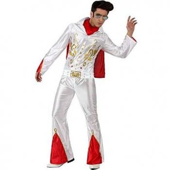 Disfraz de Rock Star para Adultos - XL - 4 Piezas - Blanco