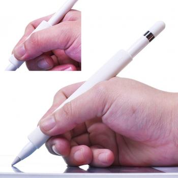 MagiDeal Sillicon Case Pencil Holder + Boligrafo Estante Tapa Keeper para Apple IPad Pro - Blanco