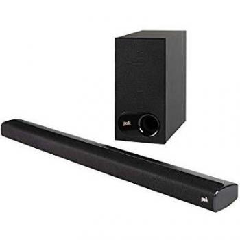Polk Audio signas2 Universal TV de Sistema de Barra de Sonido con subwoofer inalámbrico Negro