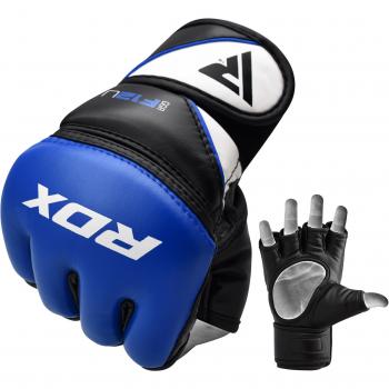 RDX F12 MMA Grappling Gloves - Open Palm Design, Maya Hide Leather, Ideal for Combat Sports and Training
