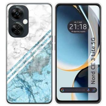 Funda de Silicona para Oneplus Nord CE 3 Lite 5G con Diseño de Mármol 02