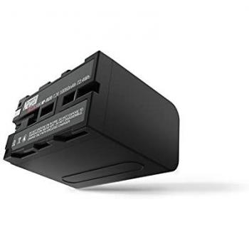 Batería Newell Plus NP-F960 - Reemplazo de batería de litio recargable, 6600mAh, compatible con cámaras Sony y dispositivos que utilizan la serie NP-F