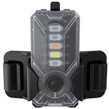 Nitecore NU07 LE - Luz de señalización recargable LED 5 colores, 15 lúmenes, batería USB, duración hasta 50 horas, color negro