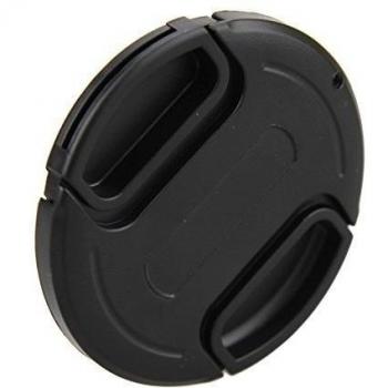 JJC 37 mm de fijación/Clip On Tapa de la Lente Cubierta de protección con Keeper para DSLR Cámara – Negro