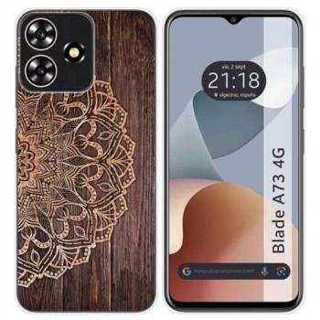 Funda de Silicona para Zte Blade A73 4G con Diseño de Madera 06 y Dibujos