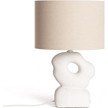Lámpara de Mesa Cerámica Illinois Blanco Efectoled