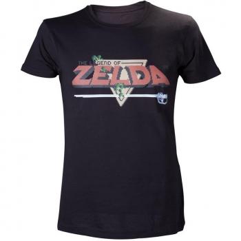 NINTENDO Leyenda de Zelda Pixelated Logo Diseño Hombre Camiseta T