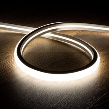 Tira Neón LED 7.5 W/m Regulable 220V AC 120 LED/m Semicircular 180º Blanco Neutro IP67 a Medida Corte cada 100 cm