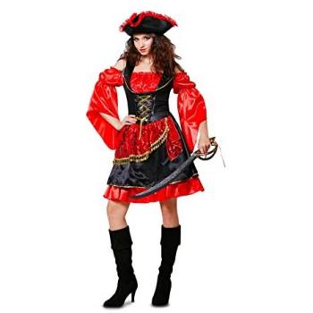 Disfraz para Adultos Pirata Descarada Rojo M/L