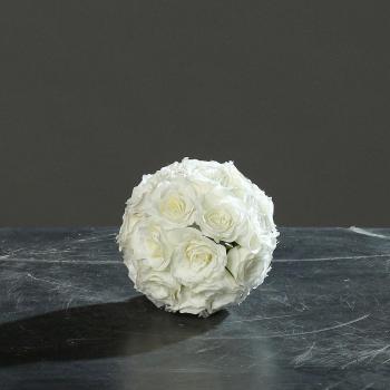 Rosa diseño de bola de decoración de flores Artificial bola rosa Diámetro de la bola 12 cm), color crema