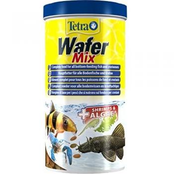 Tetra Wafer Mix - Alimento completo para peces de fondo y crustáceo, multicolor, 1 l