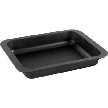 Zenker Rustidera o Bandeja para Asados y Repostería en Acero con Revestimiento Antiadherente Ilag, 33x25x5cm, 1ud, Negro, 33 cm