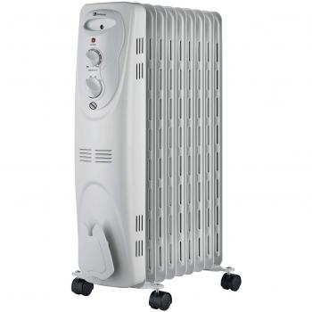 Haverland NYEC-9 | Radiador de aceite Portátil | 800 / 1200 / 2000 W | 3 Potencias | Termostato Regulable | Con Ruedas y Asas