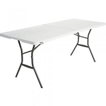LIFETIME 80471 - Mesa plegable multiusos ultrarresistente lifetime 184x76x73 cm uv100, Color Blanco