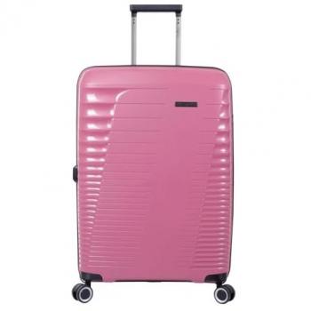 Maleta Rígida de Mediana Deco Rose - Traveler | Comodidad y Seguridad - Color Rosa - Sistema expandible - Sistema TSA - Forro Poliéster