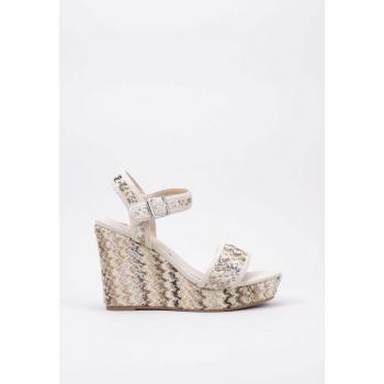 La Strada 2011121 Sandalia Con Cuña Mujer Beige 39